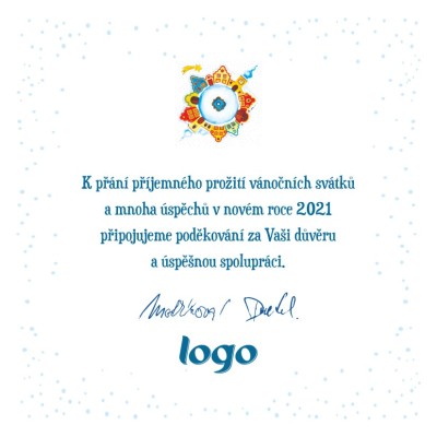 Čtvercové Vánoční přání 22